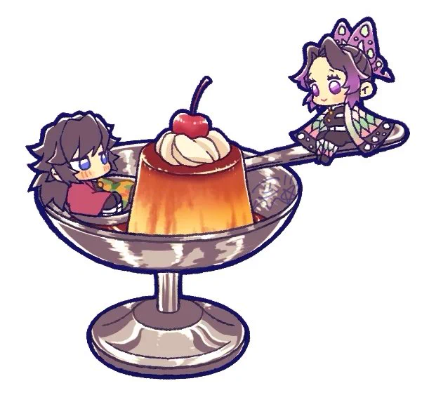 今日初出ししたイラスト、せっかくなのでひとつずつアップしたやつ見てくださいぎゆしのちゃんと3時のおやつ①ホットケーキ②プリン③ドロップス→(つづく) 