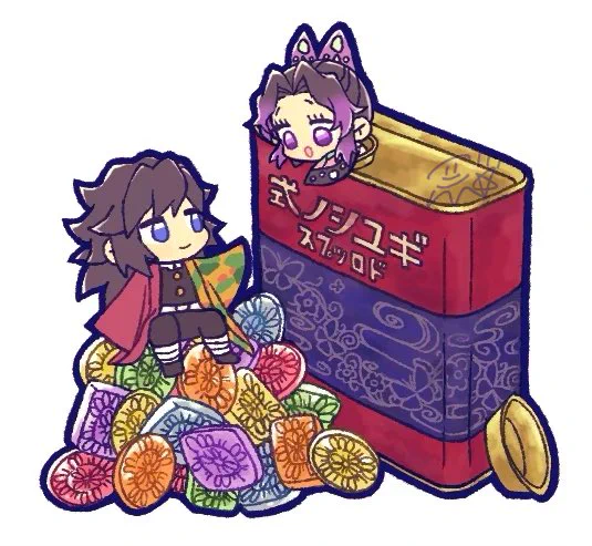 今日初出ししたイラスト、せっかくなのでひとつずつアップしたやつ見てくださいぎゆしのちゃんと3時のおやつ①ホットケーキ②プリン③ドロップス→(つづく) 
