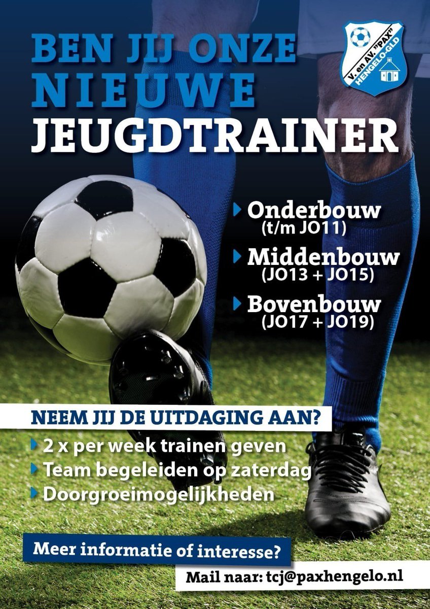 Wij zijn op zoek naar jeugdtrainers! #voetbal #knvb <a href="/TrainersMag/">TrainersMagazine</a> <a href="/trainernieuws/">Trainertweets</a>