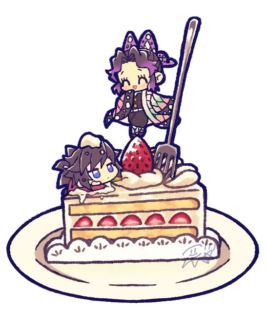 ぎゆしのちゃんと3時のおやつ④ショートケーキ⑤クリームソーダ 