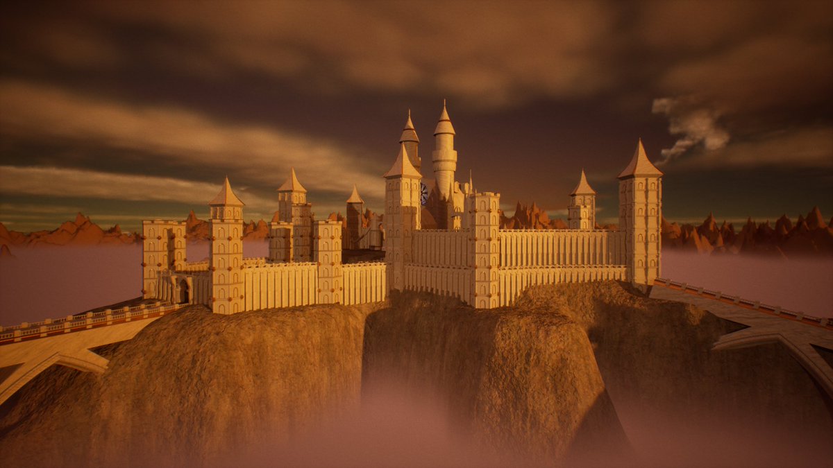 HUGOBOUSSARD_'s tweet photo. Voici le résultat d’un challenge 48h donné par #nantesynovcampus. Nous étions en groupe de 6, l’objectif était de faire un château avec une âme et une histoire cohérente avec les rendus
#3d #ynov #ynovcampus
#maya #3dmodeling #lighting #landscape #rendering
#unreal #UnrealEngine5 https://t.co/4iOrhsr5Xa