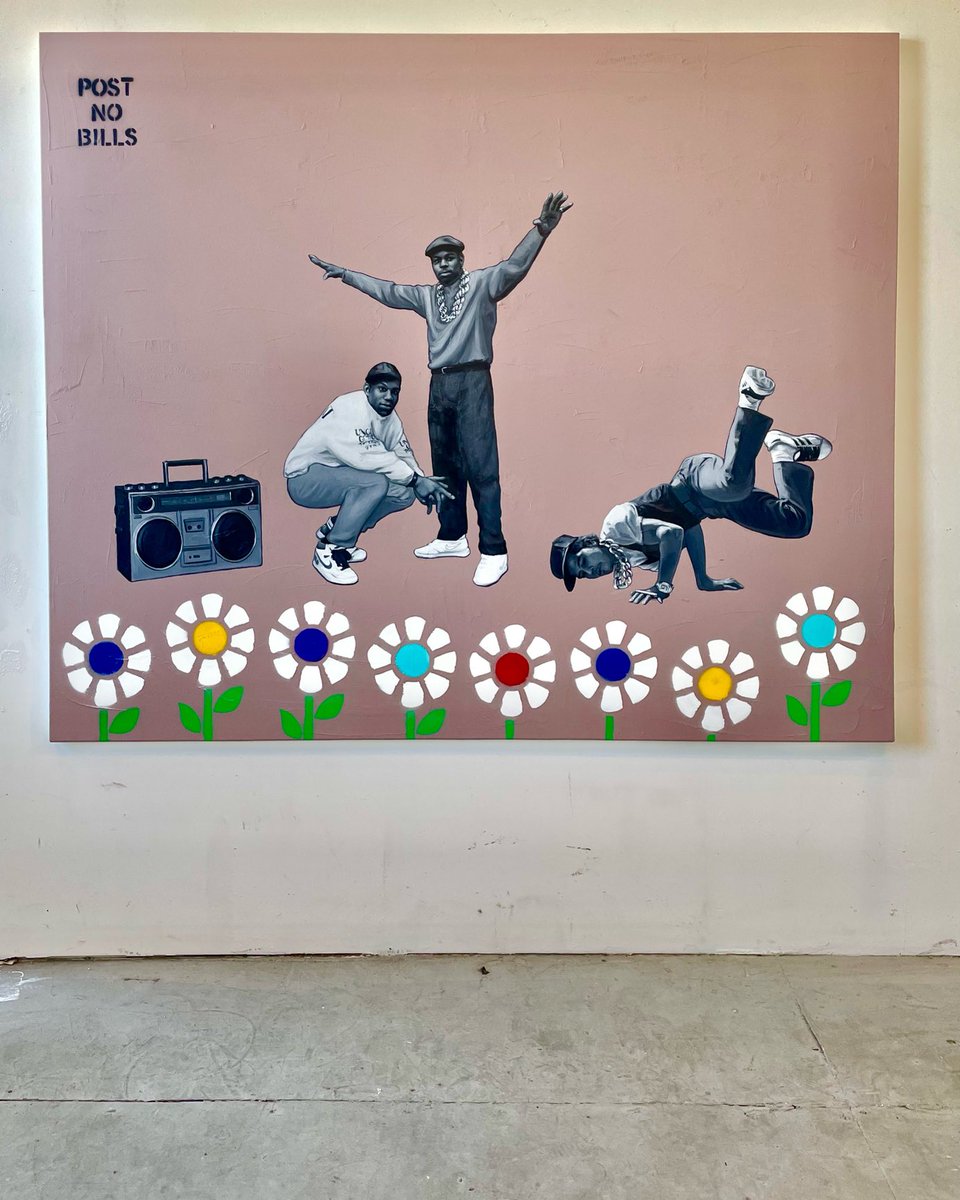 Give us our flowers 🌸 
“The culture “
I’m giving flowers to 50 years of hip-hop and the culture.

.
@bronxmuseum 

.
#50yearsofhiphop  #contemporaryart #nycartist