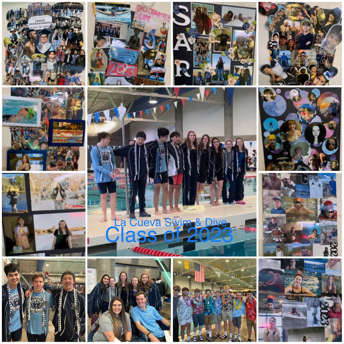 lcswimdive's tweet image. We love our #SENIORS #WALC #Classof2023 🐻💙🐾💦