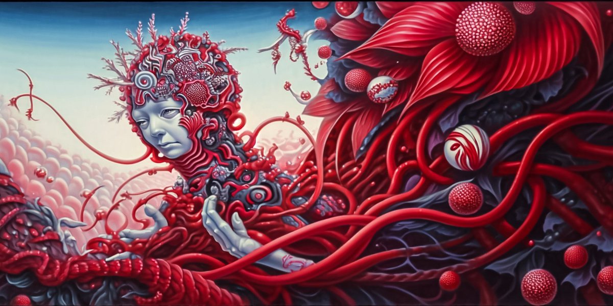 Color countdown 

Crimson Hour 

#aiart #timepass #surrealart