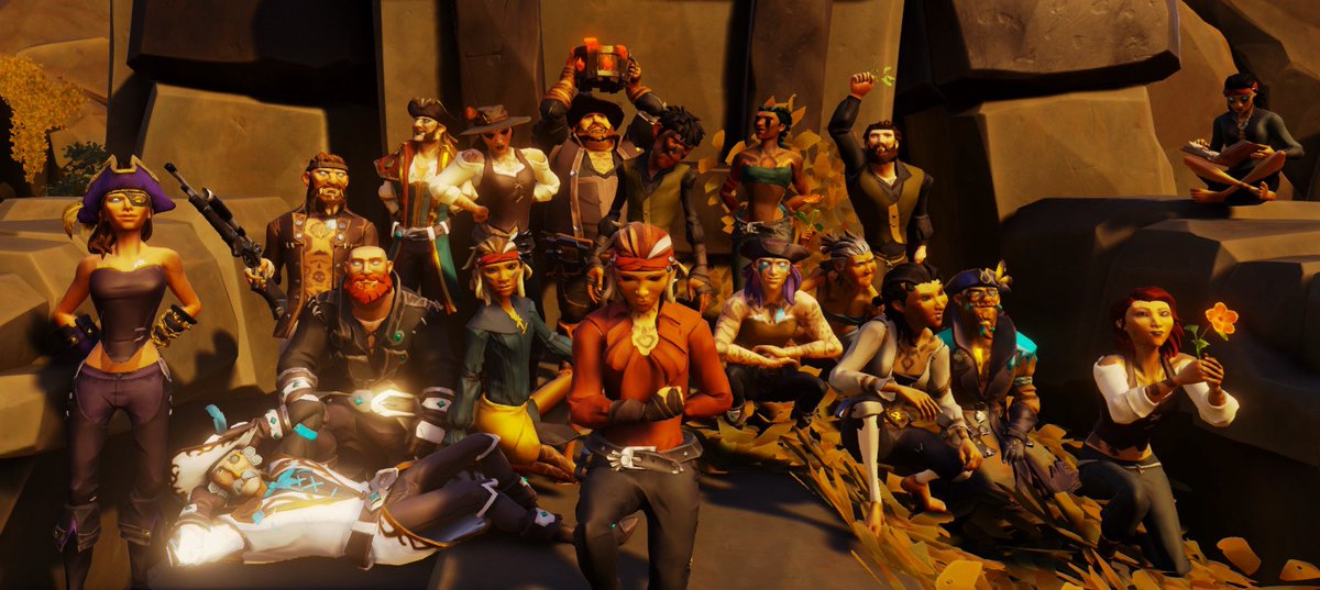 KptShamrock's tweet photo. 2/2
People from all over the planet, from all continents, came together to say that this celebration may not only be in our bedroom, but it is also global. Happy community day and we shal sail together!💜
#SeaOfThieves #BeMorePirate 
🇧🇷🇭🇷🇹🇷🇮🇹🇳🇿🇺🇸🇵🇹🇪🇬🇱🇧 https://t.co/izpJcmHu0o