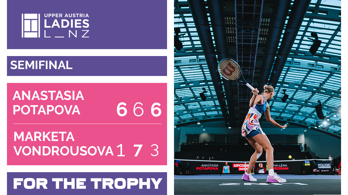 WTALinz's tweet photo. The first finalist of the Upper Austria Ladies Linz 2023 has already been determined โก๏ธ @anapotapovaa ๐พ.
Welcome to the final, Anastasia Potapova ๐ช
#visitlinz #wtalinz #upperaustrialadieslinz #upperaustria #linz #inlinzbeginnts #wta250 #wtatour https://t.co/Ow9k5wjEI8