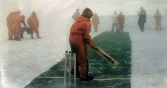 icelandcricket's tweet photo. So, Rohit, Ravi and Ravindra, you can do it in home conditions, but what about on an icy Saturday on Langjökull glacier? It will need more than some ointment on the finger to grip the ball here. Good conditions for bowling the slider, though. https://t.co/0A9lkPGAWY