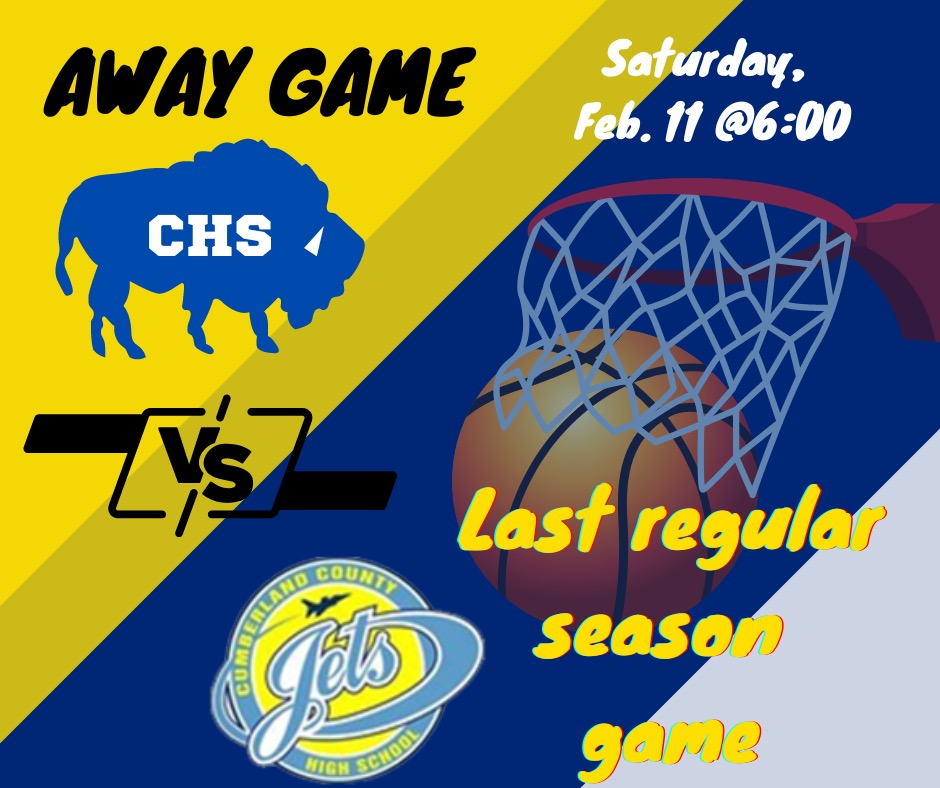 Come out to Cumberland County High School tonight and support your Lady Buffaloes and Buffaloes in their last regular season game! 

Girls 6:00PM, live via facebook.com/clarkrangelady…

Boys to follow, live via facebook.com/CHSBuffaloBask…

#ClarkrangeNation