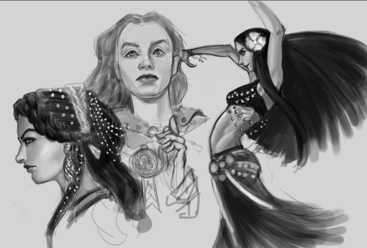 practice faces #art #portrait #drawing #digitalart #sketchbook #dynamic #sketches