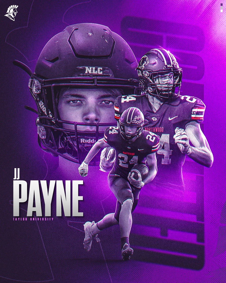 JJPayne24's tweet photo. Excited to announce my commitment to Taylor University.  Thank you @Coach_Mingo and @Coach_Flannery  for the opportunity. Grateful for God’s grace and clarity in this process. #EMAT #TaylorTough  @taylor_football @NWHS_Football @NWP_Athletics https://t.co/PwslCV3LJJ