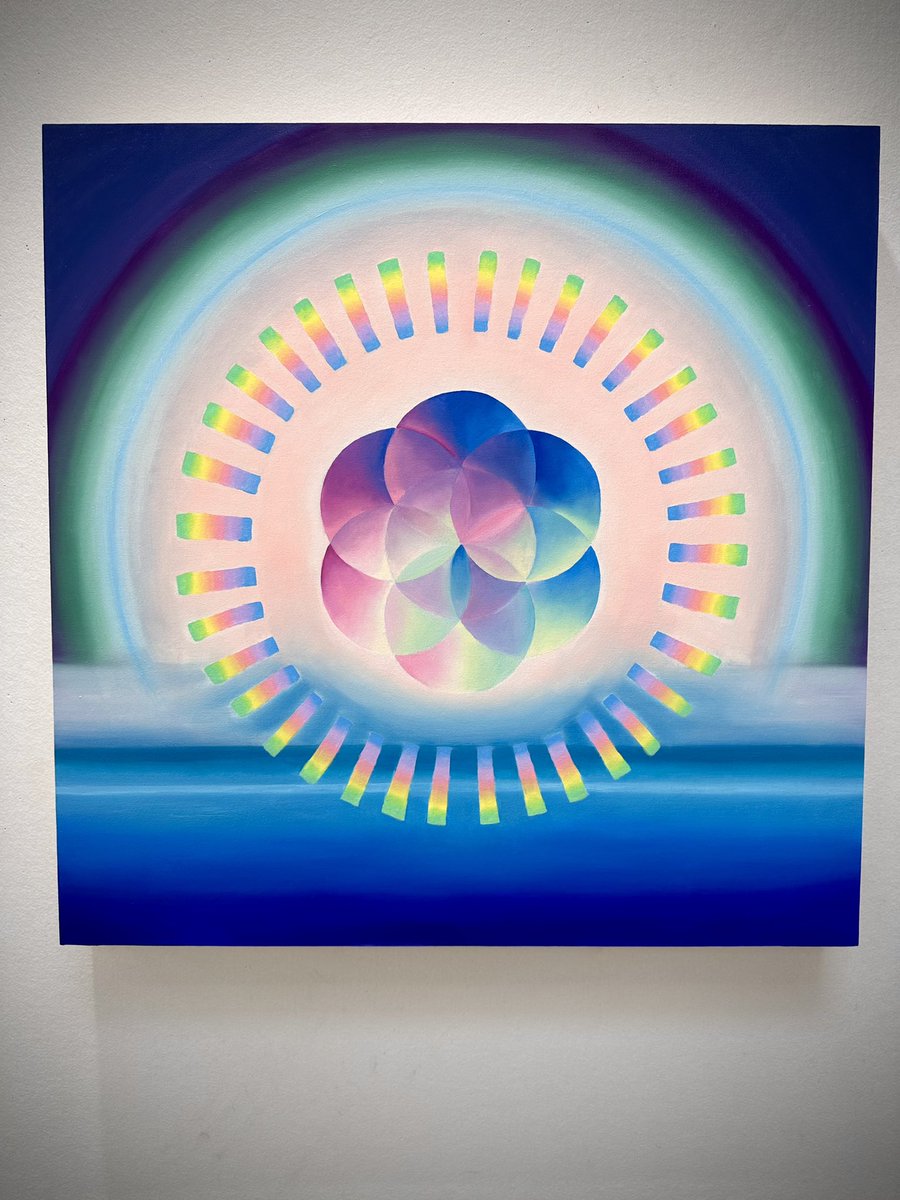 martinlbenson's tweet photo. First New Painting of 2023!🙌🏼🙏🏼🌈

"This Land Was Made For You and Me"
24" x 24" x 2"
Oil on Canvas mounted to a wood panel. https://t.co/4LmTE8jDpi