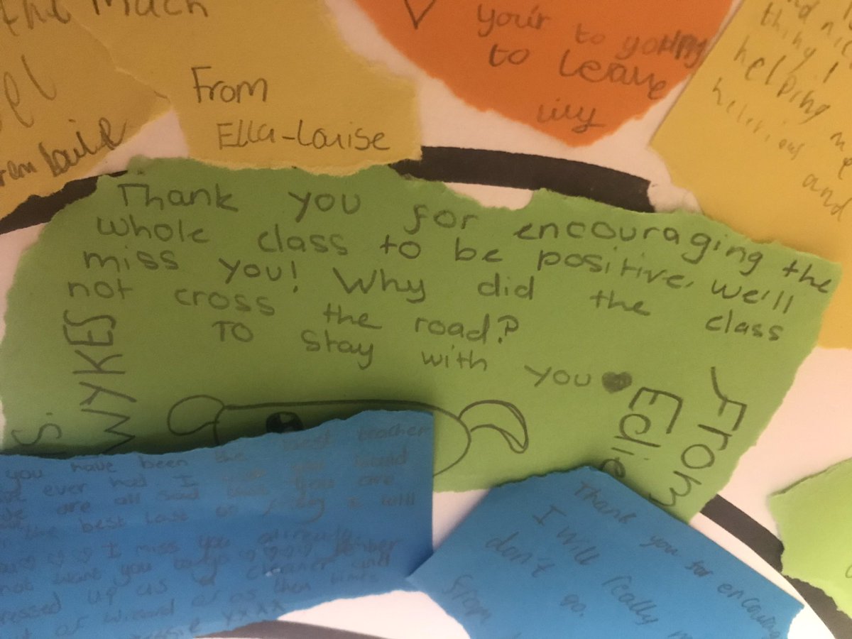 Such a positive last day at school yesterday, over 17 years of happy memories working at <a href="/KBuccleuchA/">KBA</a> Today I’m reading those scrumptious farewell messages… this one in particular almost broke me! #nothingisimpossible