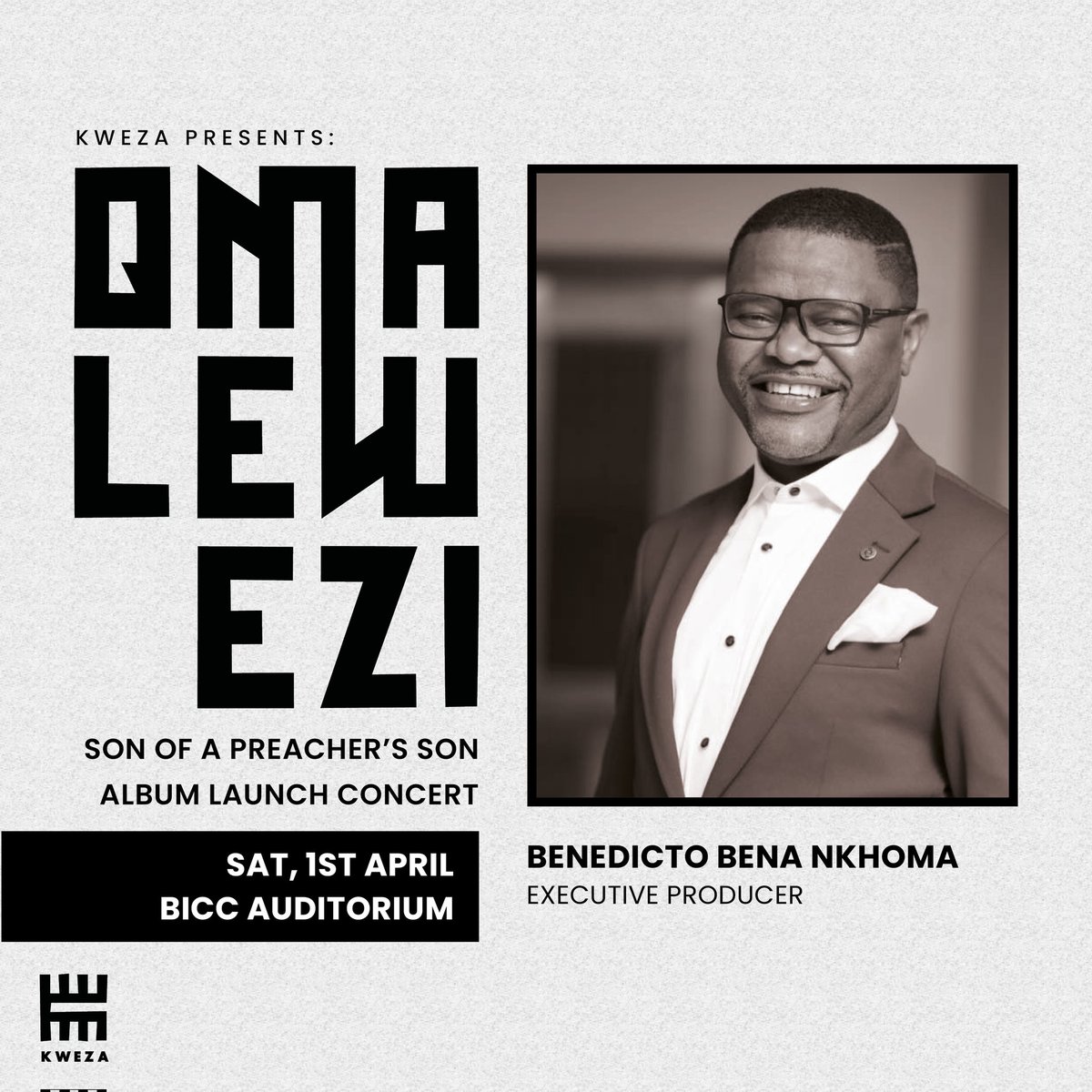 qmalewezi's tweet image. I am honoured to introduce one of the Executive Producers; Seasoned Banker, Director, Investor, Motivator &amp;amp; Humanitarian Benedicto Bena Nkhoma who has invested 3 Million Kwacha towards the launch.
#SonOfAPreachersSon #April1st #BICC