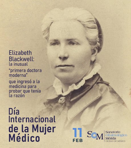som_merida's tweet photo. #Diainternacionaldelamujermedico
En honor a Elizabeth Blackwell, la primera mujer en recibir el título de Médico y la primera mujer en el Registro Médico del Consejo Médico General. https://t.co/h1EJJbisDC
