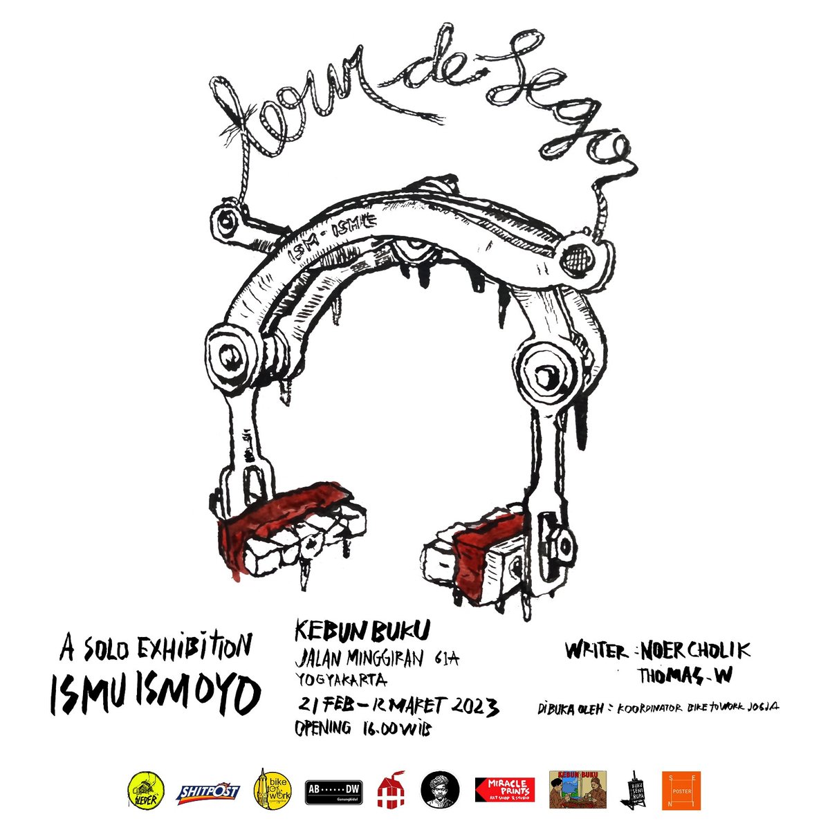 Tour De Sego - Solo Exhibition Ismu Ismoyo | Kebun Buku | 21 Feb - 12 Maret 2023 | Free
Pancalkaann 🔥🚴 
<a href="/B2WIndonesia/">Bike2Work Indonesia</a> <a href="/Toto_B2W/">Toto Sugito</a> <a href="/ndlahombike/">Republik nDlahom</a>