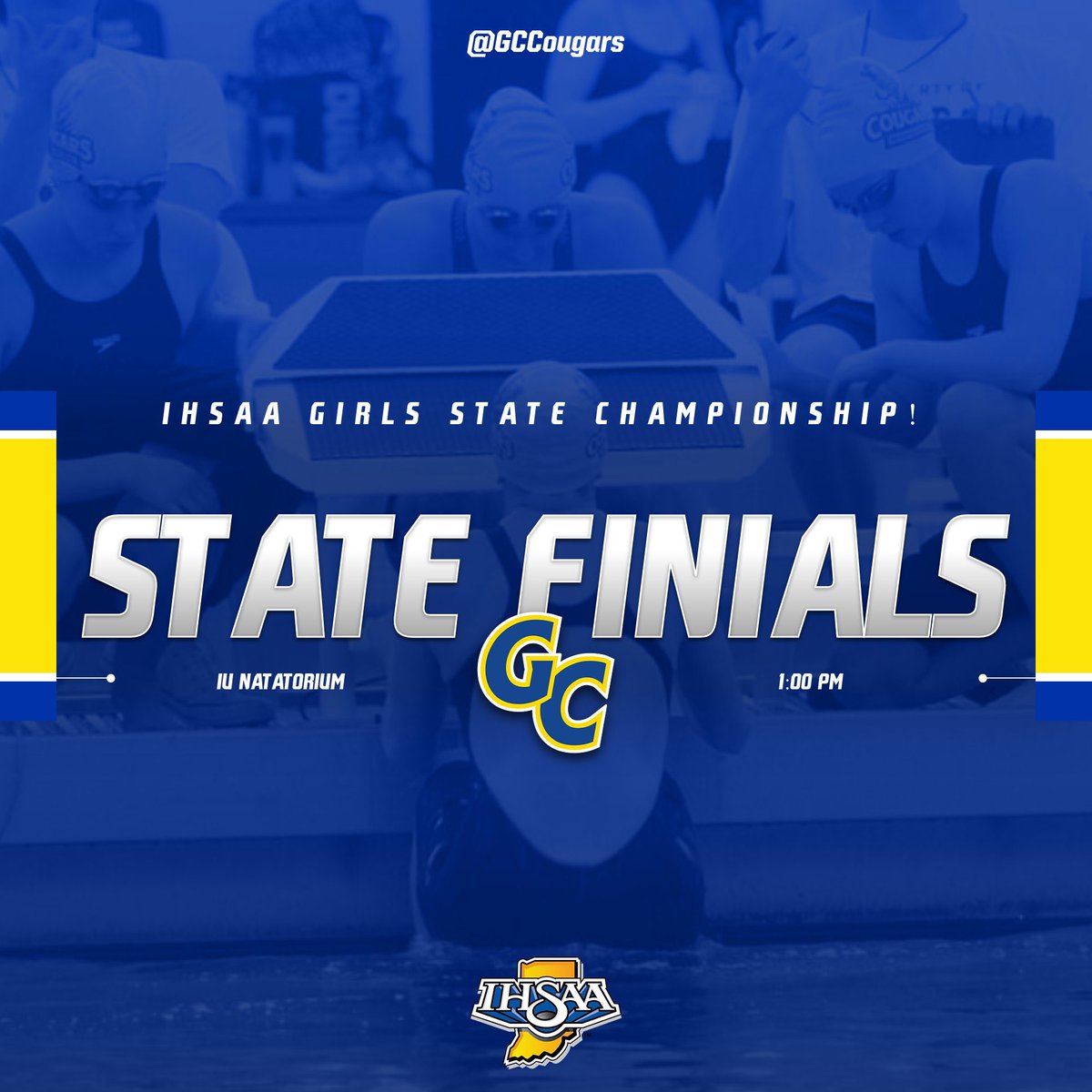 State Championship Finals for GC Girls Swimming! 2 Relays and 3 individual events! #GreatnessUnleashed!