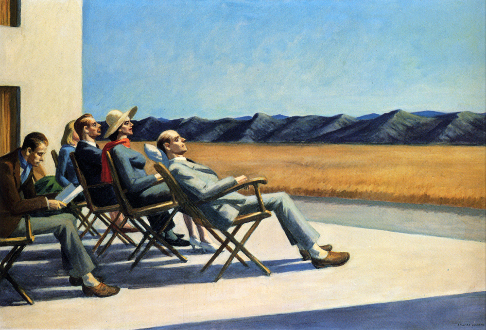 LChavez5280's tweet image. buff.ly/3IepdmK 
Edward Hopper (1882-1967) People In The Sun, 1960 
Oil on canvas, Smithsonian American Art Museum  #americanart #newrealism