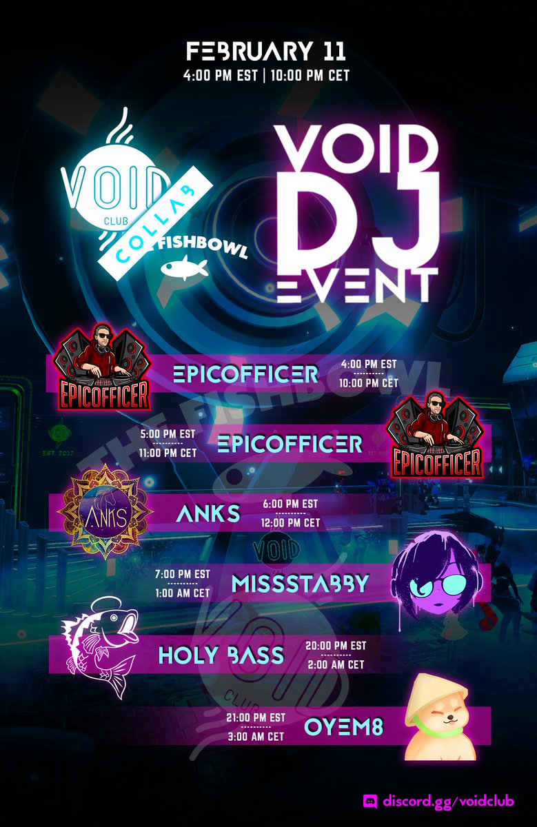 VoidClub_VR's tweet image. Join Our DJ event tonight!
#VRChat  #DJ #VDJ #VR