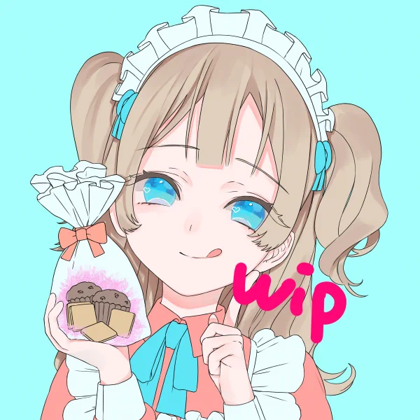 wip2種類目!foundationからオークションで1枚、入札者様特典として1枚、マから枚数限定で1枚、バレンタイン企画用に描く予定です～プラスαがありますがそれは出品準備が整ってから～!#ゴデバdeバレンタイン#ゴデバしか勝たん 