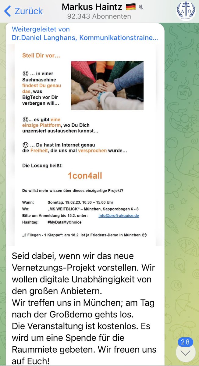 _welpenmetzger's tweet photo. #Haintz, #Langhans und der #MyDataMyChoice #BigBullshit.
Die „MS Weitblick“ ist schon gesunken, bevor sie überhaupt vom Stapel laufen konnte.
🥳😂 https://t.co/1vQXSecx3g