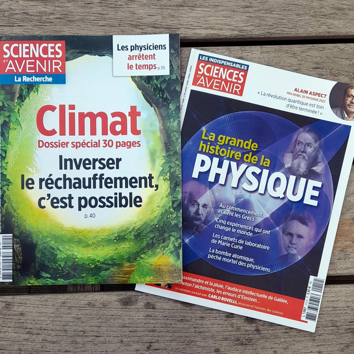 🎁 CONCOURS 🎁

Gagnez le dernier numéro de Sciences et Avenir-La Recherche "Inverser le réchauffement, c'est possible" + notre hors-série sur la grande histoire de la physique

Pour participer : RT + Follow <a href="/Sciences_Avenir/">Sciences et Avenir</a>

Tirage au sort : Lundi 13 février

Bonne chance ! 🍀