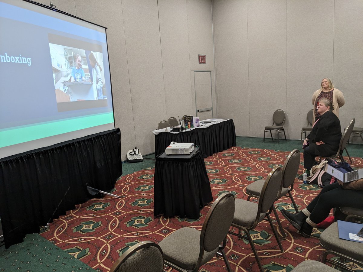 The Student Book Budget Team presentation was a hit! Thanks to <a href="/Mic_Uppena/">Micki Uppena</a>, <a href="/bringmeabook/">Bring Me A Book</a> and <a href="/WSRAliteracy/">Wisconsin State Reading Association</a> for supporting and sharing this important work for supporting student agency and shared leadership. bringmeabook.org/the-school-lib… #wsra2023 #pointernation