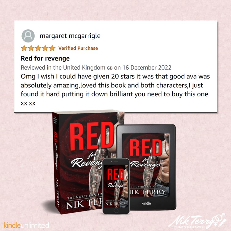 nikterryauthor's tweet photo. Red for Revenge: A Romantic Suspense Novel
https://t.co/KlJeIVi4wy

A quest for revenge. A broken heart. And a criminal underworld that threatens their lives.

#romance #romancereaders #romanceauthors #romancebooks #booktwitter #booktwt https://t.co/eXToOIqgPo