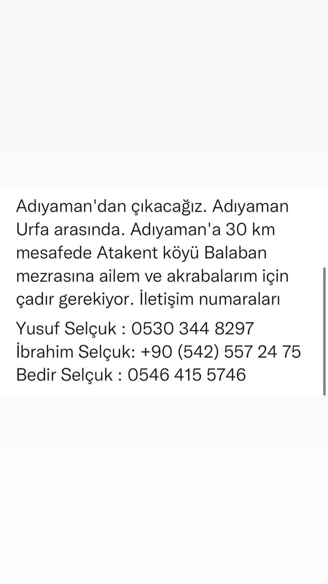 Fatmaerten2515's tweet photo. @haluklevent @AFADBaskanlik @OguzhanUgur 
@BabalaTv https://t.co/ubEUryMqYa