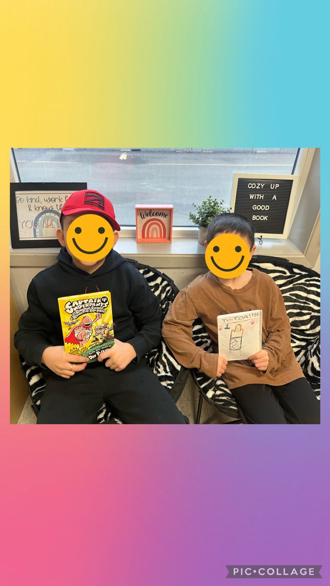 Reading joy is sharing a favourite book with a friend and then being inspired to write and illustrate your own book together! So proud of these grade 3 students! <a href="/Bellmoore_HWDSB/">Bellmoore School</a>