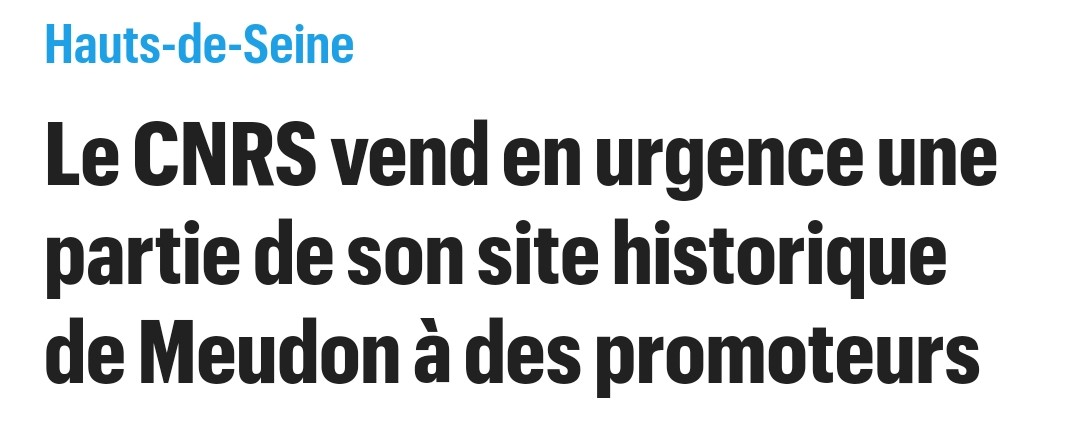 RaveaudGilles's tweet image. Et hop, la petite destruction pas petite de patrimoine scientifique par l'État : le ministère a ordonné au CNRS de brader un magnifique site historique. Mini fil dégoût. 1/4