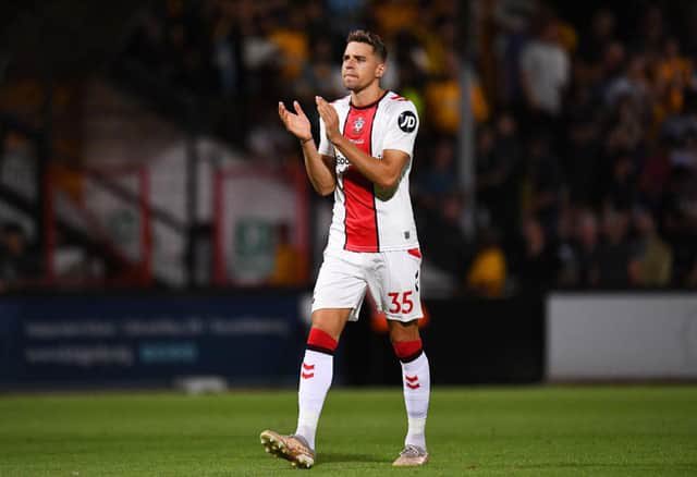 THIS is the bloke who disrespected our fans with the sarcastic clapping and arm waving back end of last season. THIS is the bloke who left our club on loan and disrespected us in his first Villa interview. 

THIS is the bloke who should be nowhere NEAR our first XI. #SaintsFC