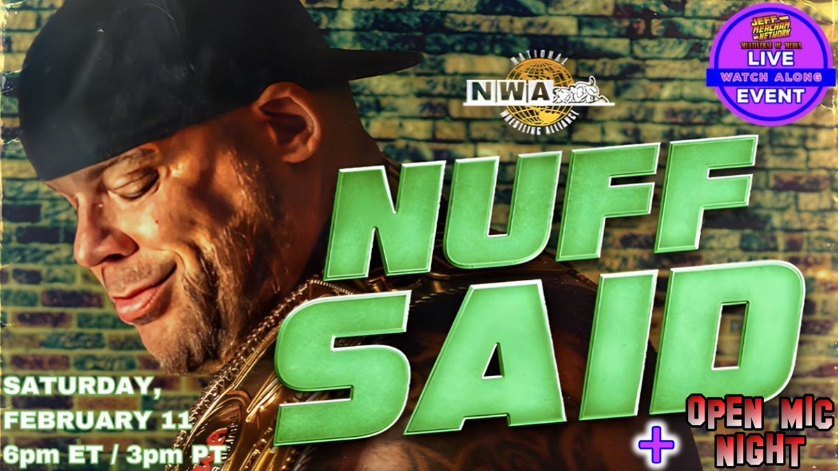 JHebertSide95's tweet photo. Tonight @ 6:00 PM EST: #NWA #NuffSaid PPV coverage on @_JeffMeacham Network, produced by @CasaD18Studio w/@nfoster1916 - https://t.co/6xOZ3hw36h
Tomorrow @ 6:00 PM EST: ButtonMasherz #StableWars #PMEXRemix - @MichaelXWYW x Noah x @AudioMistress x myself - https://t.co/DfcupL9XlO https://t.co/lYycPLX9jB