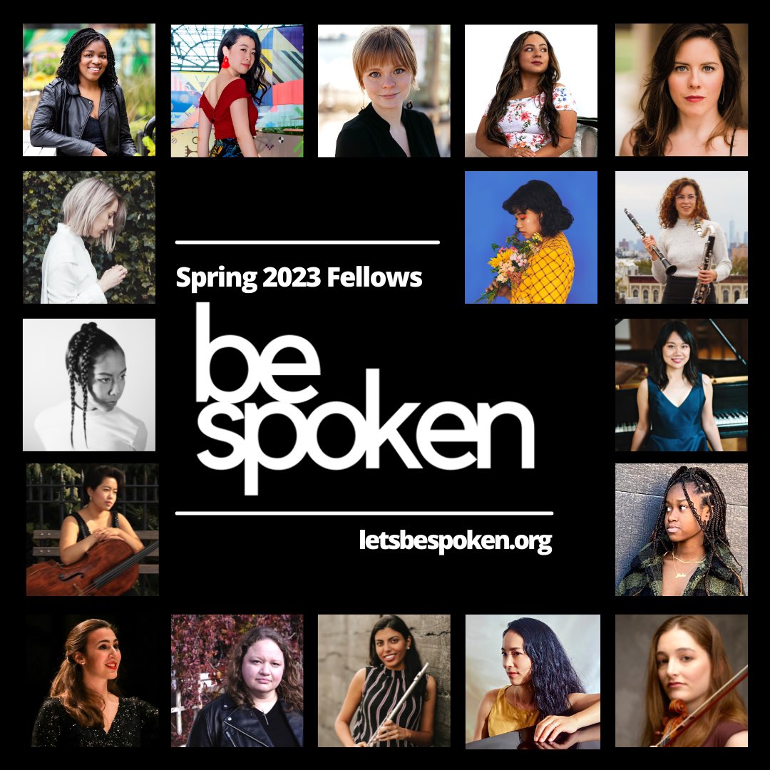 Excited to announce <a href="/letsbespoken/">bespoken</a> spring 2023 cohort! bespoken welcomes 17 extraordinary artists from around the world to support the  development of their projects, ideas, &amp; goals 🎶 letsbespoken.org