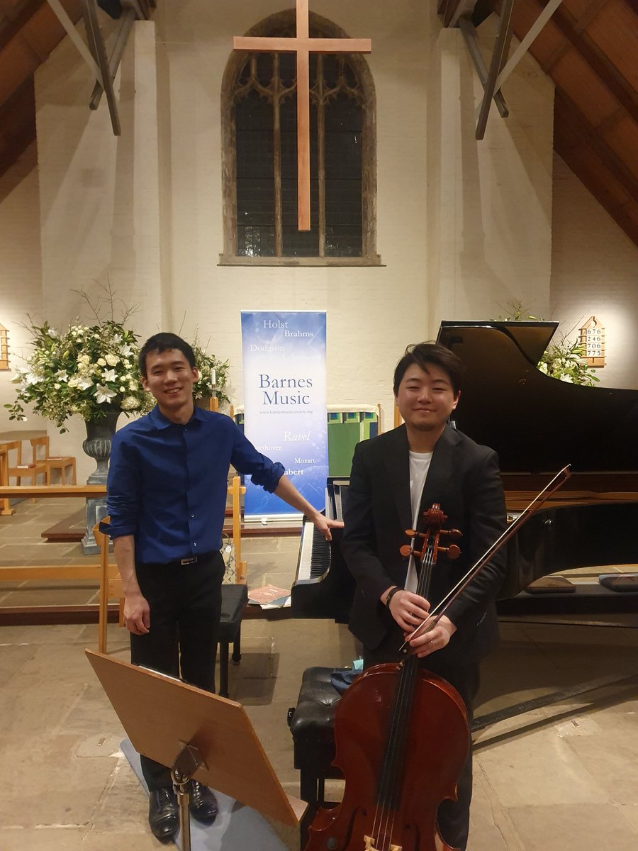 Happy faces after our hugely enjoyable concert today at Barnes Music Society! This marked the start of our 9th year of playing together and 1st concert as fellow <a href="/CityMusicF/">City Music Foundation</a> Artists. More to come!  <a href="/WaynneKwon/">Waynne Kwon</a>