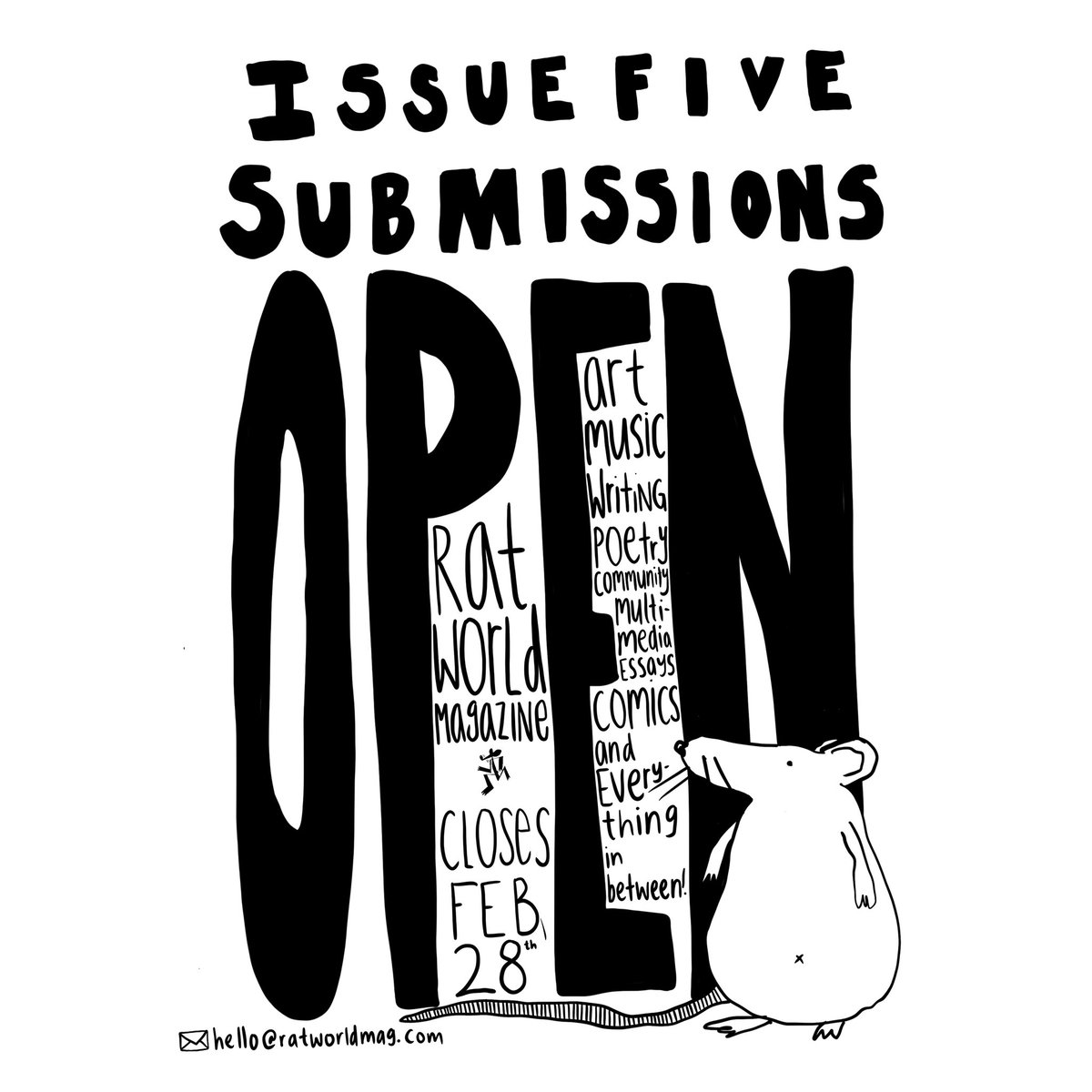 ISSUE FIVE SUBMISSIONS OPEN! Thread below: