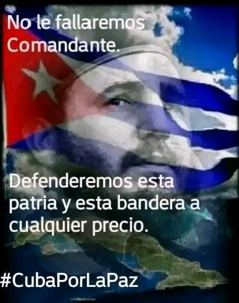 CamejoIyo's tweet photo. #Fidelvive en nuestros corazones #FlorenciaVaConTodos 
#LatirAvileño https://t.co/nivPeDRPvw