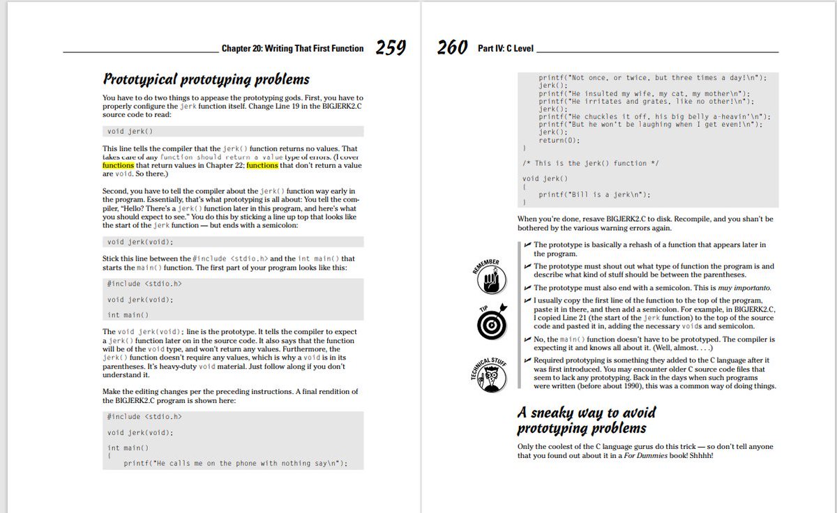 mrfattaah's tweet photo. #Day23/100

Couldn't code today, so I went through the book on C Programming which I shared previously, to look through C functions.
"C for Dummies" by Dan Gookin

#buildwithvee100daysofcode
#100DaysOfCode
@build_vee
@gdgbenin https://t.co/4lBvxjQfUy