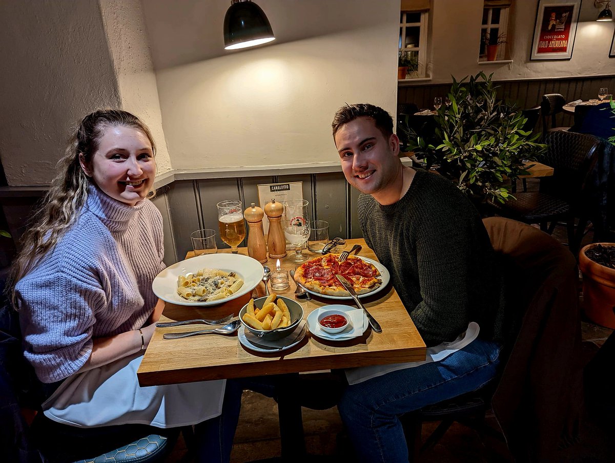 becky_smith7's tweet photo. Celebrating Valentine's Day early with my love🇮🇹❤️
#shiftworkproblems https://t.co/5v12vckBG6