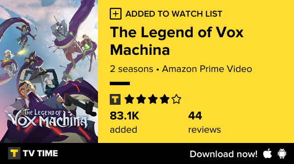 Felxosaurus's tweet photo. I've just started following The Legend of Vox Machina https://t.co/Ew8aBsuOkC #tvtime https://t.co/sRQ9vbhmjc
