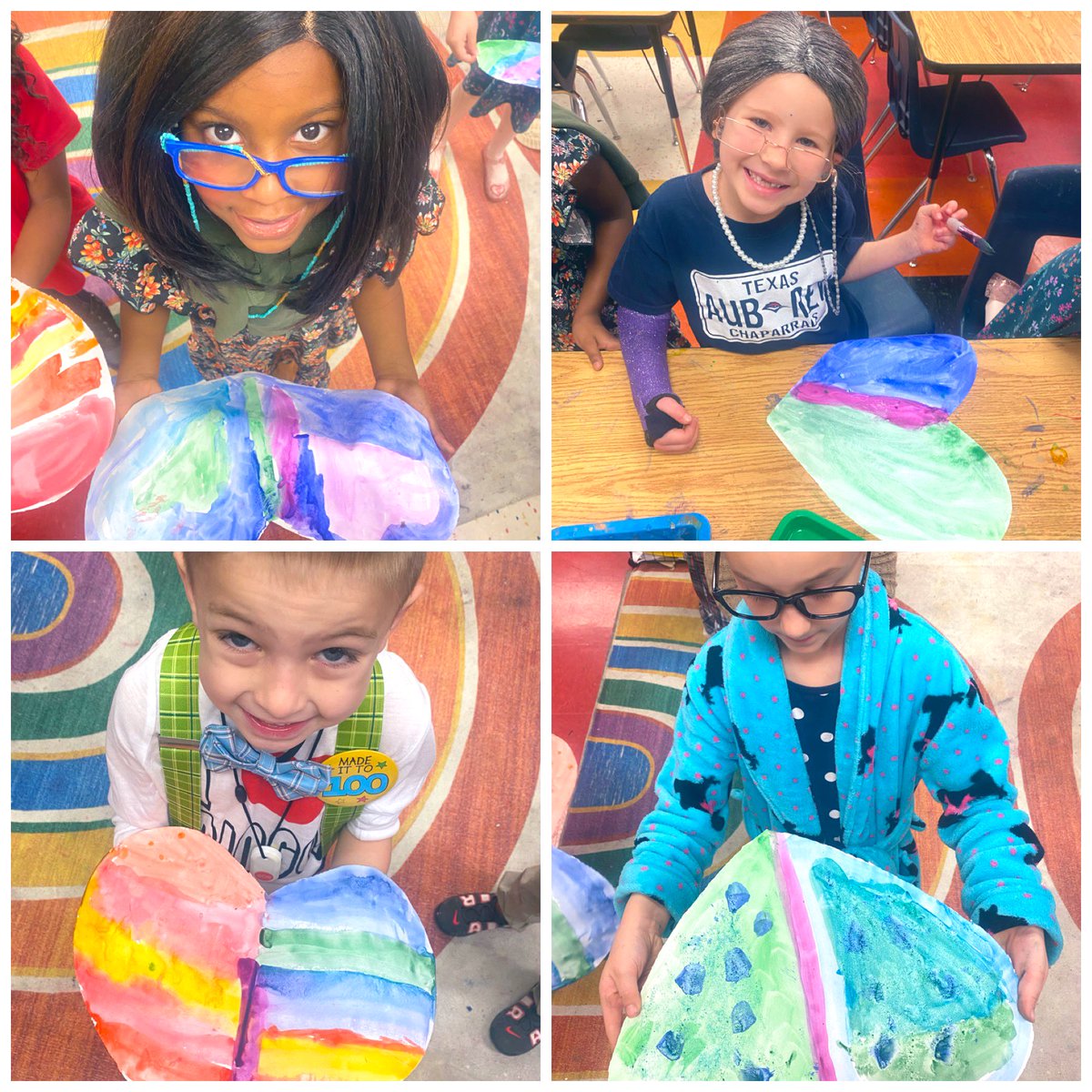 It was a pleasure getting to teach a slew of 100 year old guest artists (coincidentally on 100th day of school) in the art room during my kindergarten time slot last week. I sure did miss my kindergarten friends though! <a href="/aubreyisd/">Aubrey ISD</a> <a href="/aubrey_mes/">Monaco Elementary</a> #elementaryart #inspiringhope