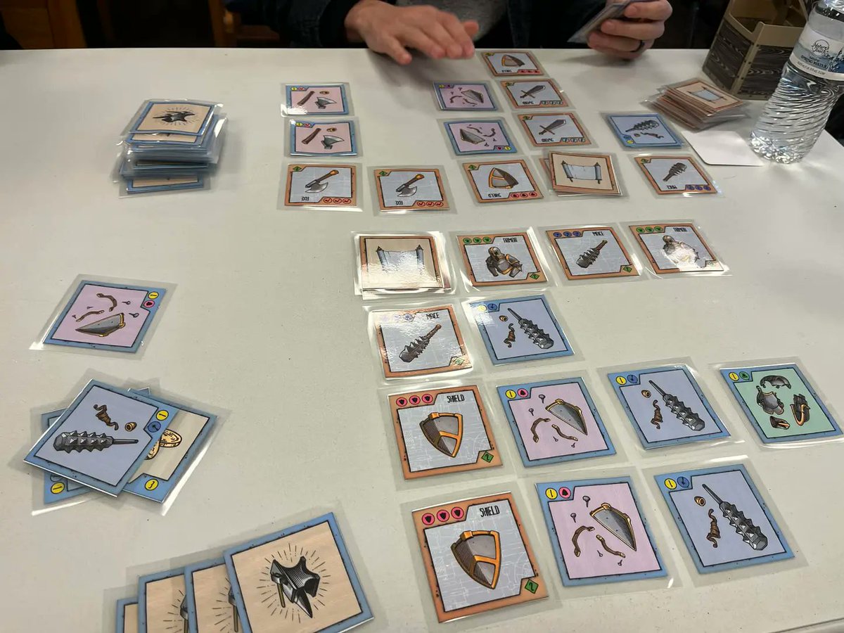 Public playtesting my game! Thanks Midwest Tabletop Game Design group!

#boardgames #boardgamedesign #playtesting