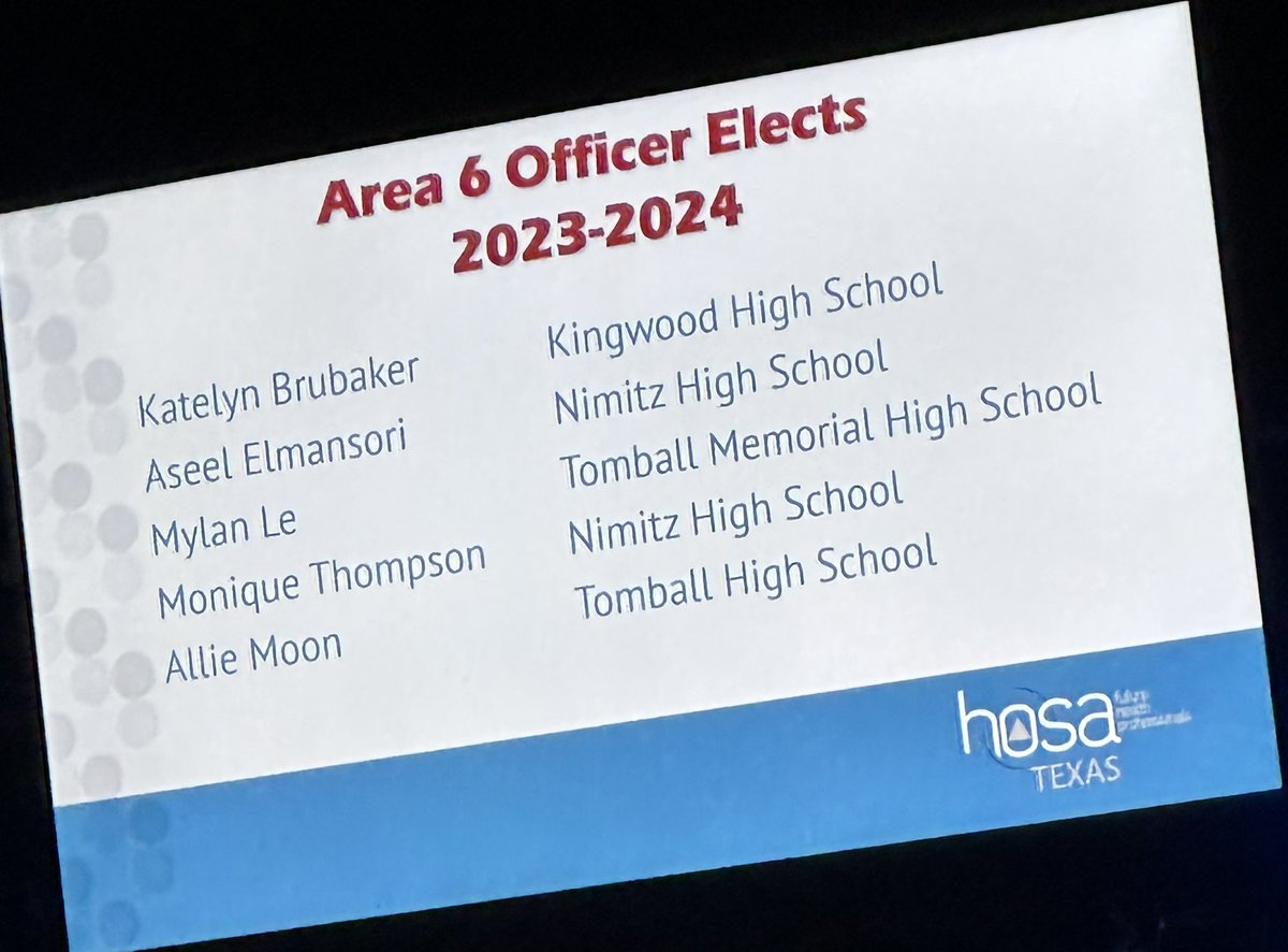 pratt_michael's tweet photo. Our future is bright based upon the future health professionals I met today at 
“HOSA” Area 6 Spring Leadership Conference! 
And oh by the way,  @TexasHOSA is led by our @TISDTHS and @TISDTMHS students! 
#tomballisd #keeptomballthriving https://t.co/MNzVlqKtCr