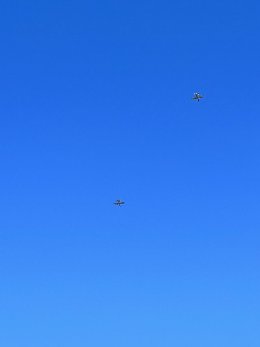 Shagberg24's tweet photo. Just a little A-10 warthog action this morning in MD. https://t.co/uK3fTIo0aZ