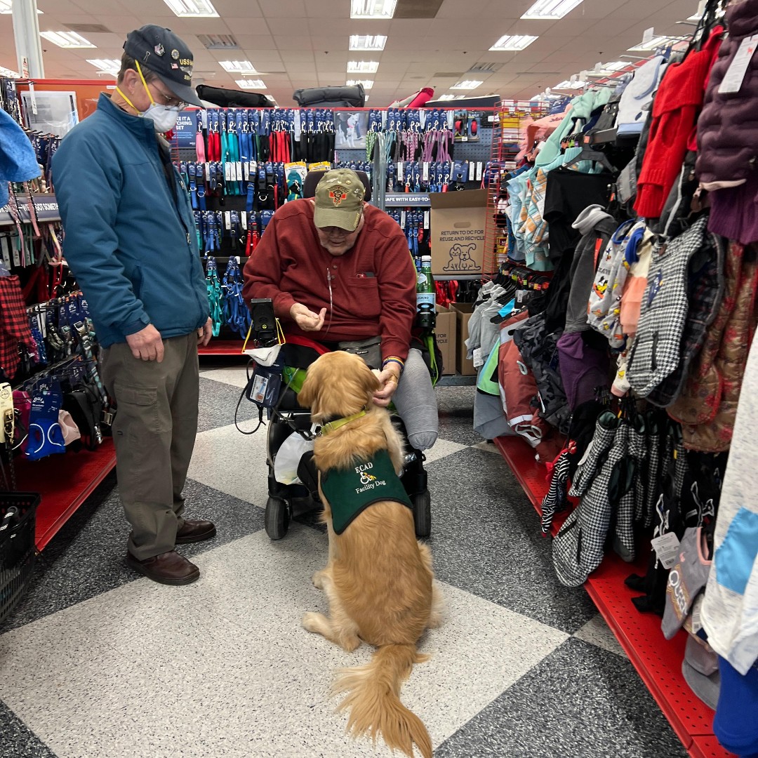 ECADServiceDogs's tweet photo. Team Training field trip! Putting all of their hard work at the Canine Center into practice in the real world. Celebrate these incredible teams this Wednesday 🤩👏https://t.co/i8H5yRoQfs
#ecadservicedogs #ecad #projectheal #fieldtrip #teamtraining #updates #pupdates https://t.co/WI7lR1fPnc