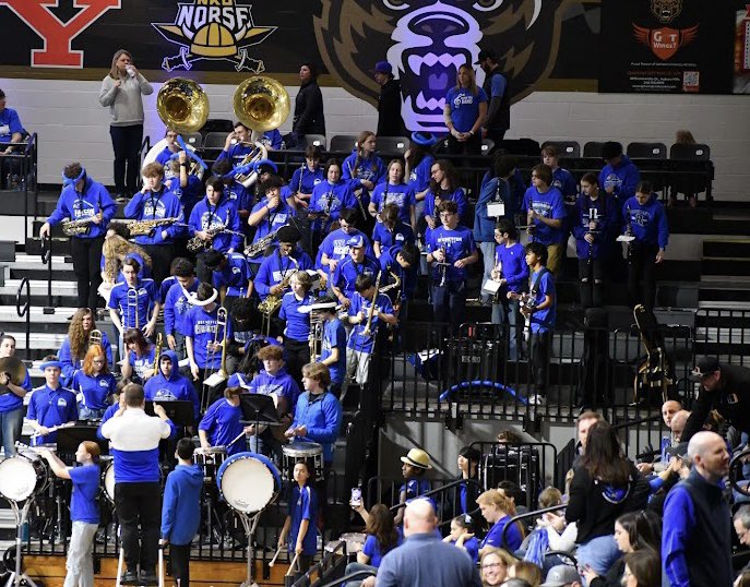 RHSFalcons's tweet photo. We have to take a moment to shout-out our Falcon Band for creating an amazing atmosphere at the Crosstown Showdown last night! They showed why they are the heartbeat of our school and “the First and Finest”. Great job! #charactertraditionachievement https://t.co/t67Y0lQTCk