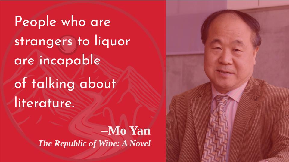 Well, I will concede a certain kind of talk is unlikely!

Happy birthday, Mo Yan!  