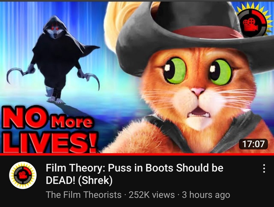 Saved You a Watch GT on Twitter "Puss in Boots should've died seven