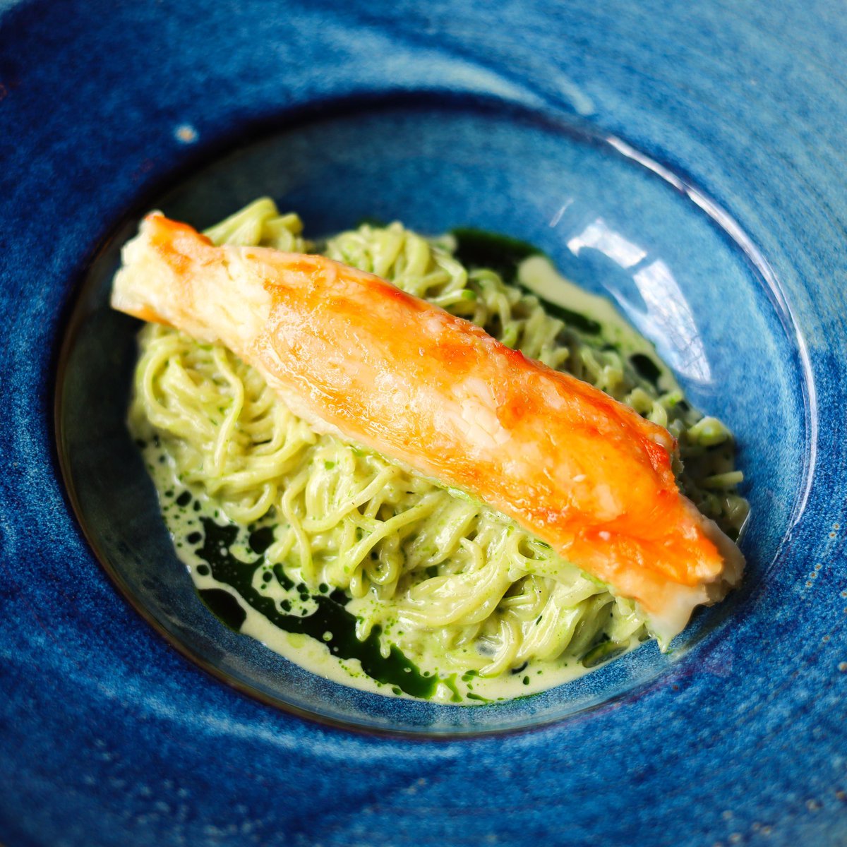 A special Valentine's Day weekend feature: Alaskan King Crab with scampi style angel hair pasta, parmesan and parsley.