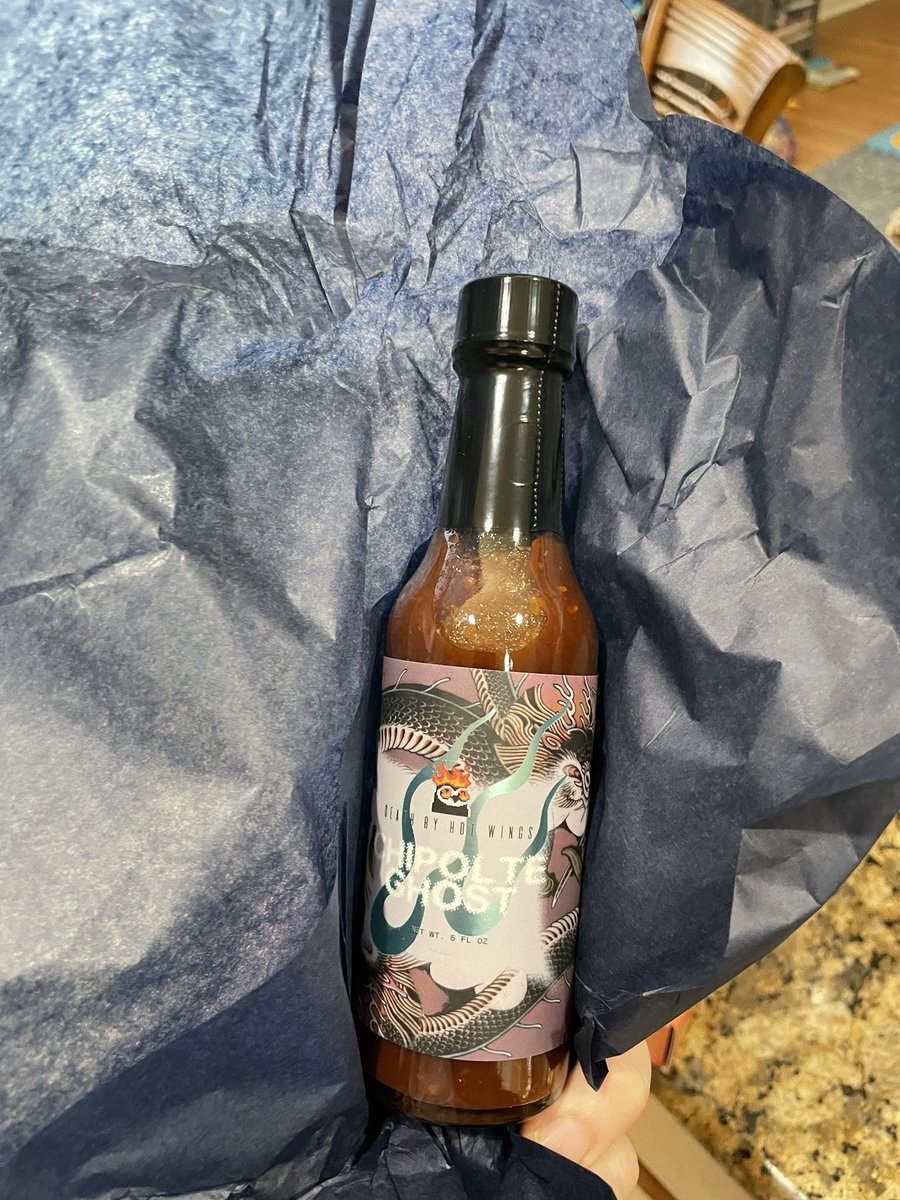 These labels are absolutely epic. The overall packaging is fantastic. Kudos to <a href="/hotwings_xyz/">Hot Wings Collective (🦉,🔥)</a>

I can’t wait to try the sauces!!!!
