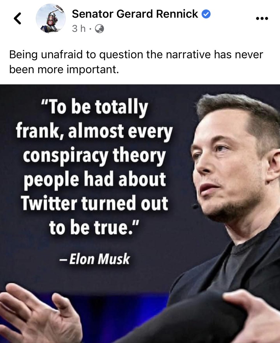 I agree with Senator Rennick: questioning what politicians, bureaucrats &amp; so-called experts are telling us is vital. For our health, safety, economy, &amp; every aspect of our lives